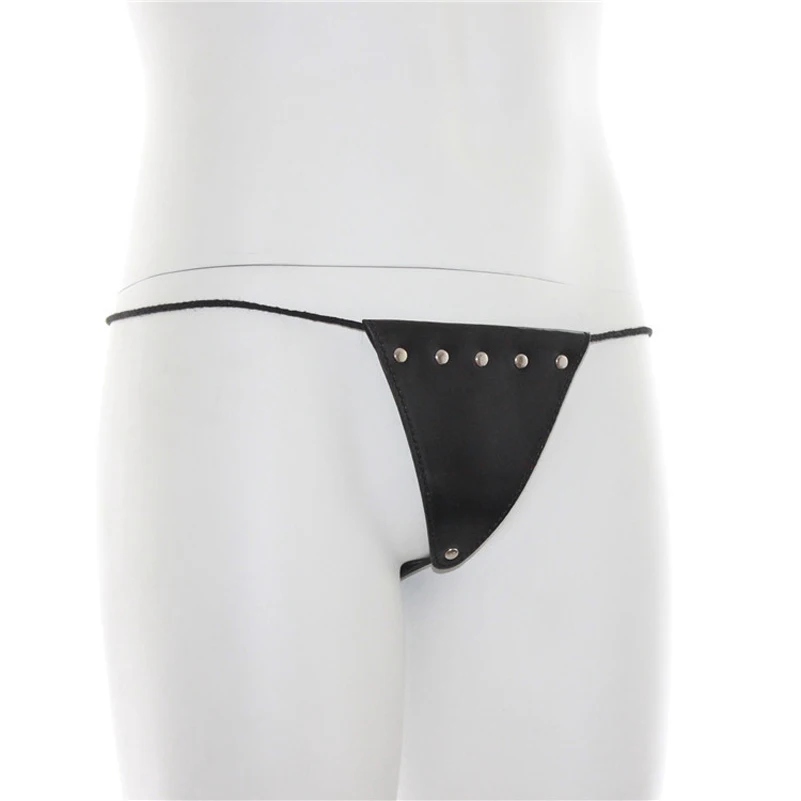 

Hot Women Sexy Lingerie Open Crotch Crotchless Low Waist Pearls Leather Thongs Panties G-string Sexy Knickers Erotic Underwear
