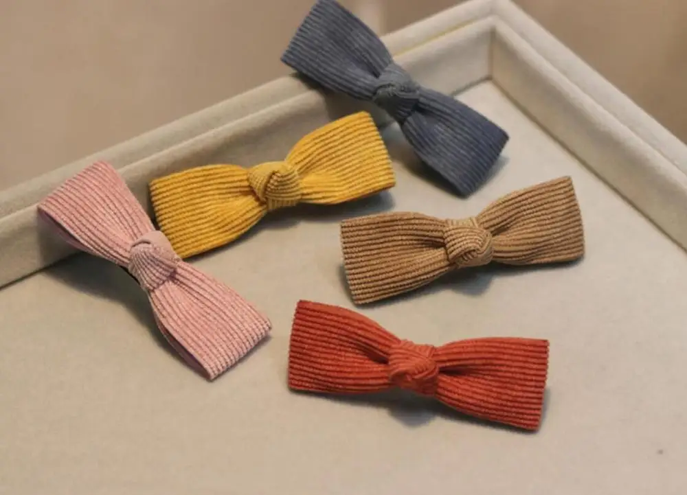 5pcs Для женщин вельвет лук заколки 5 шт./компл. для девочек прекрасные заколки для волос резинки для волос веревки Головные уборы аксессуары заколки - Цвет: 5pcs