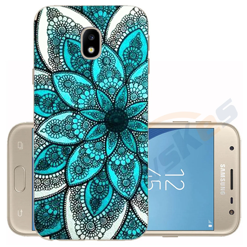 49 Чехол для телефона для samsung Galaxy J5 EU J530 J530F Мягкий Силиконовый ТПУ Защитное приспособление в виде цветка чехол для samsung J3 EU J330 бампер - Цвет: 49