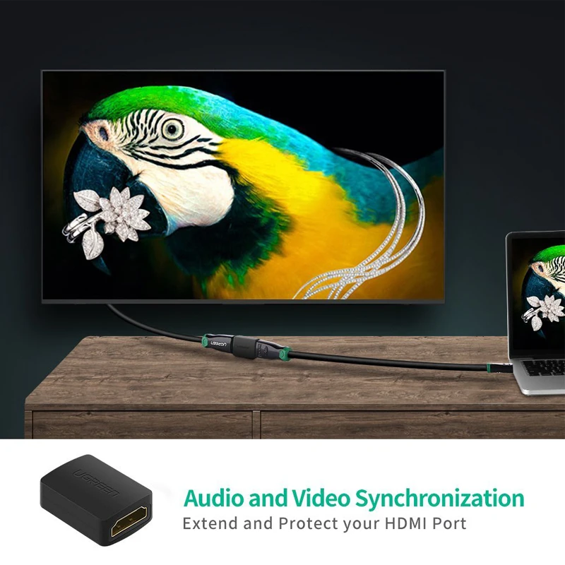 Ugreen HDMI совместимый удлинитель Женский на гнездовой разъем 4K 2 0 Удлинительный