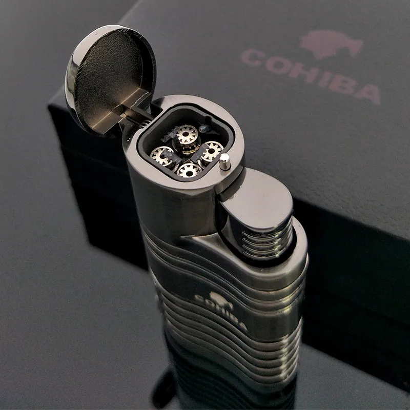 COHIBA металлический 4 факел струйный пламя сигары зажигалка Пробивной
