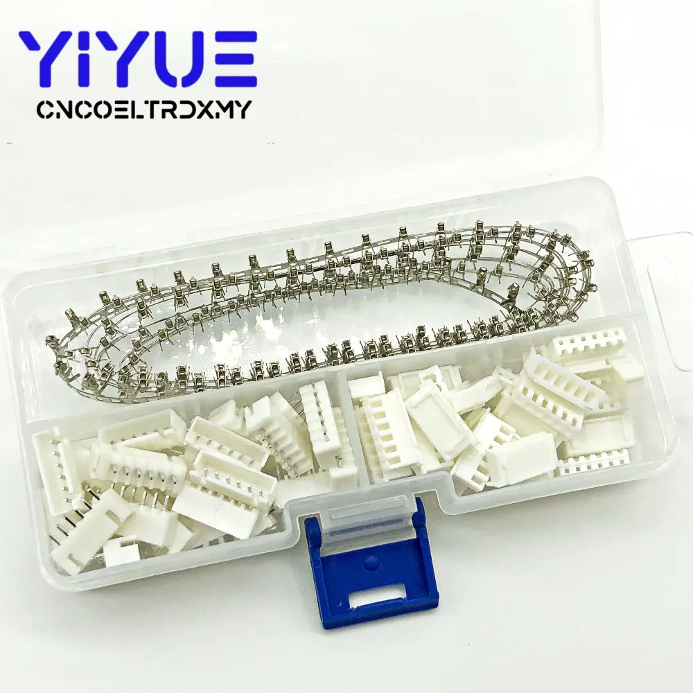 240 шт/30 комплектов XH2.54 6pin 2 54 мм Шаг клеммный комплект/корпус/штыревой разъем JST