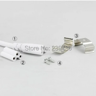 4 шт./партия, светодиодный светильник T8, 1200 мм, 20 Вт, AC85-265V, 4 фута, 2835SMD светодиодный светильник с кронштейном, флуоресцентная трубка