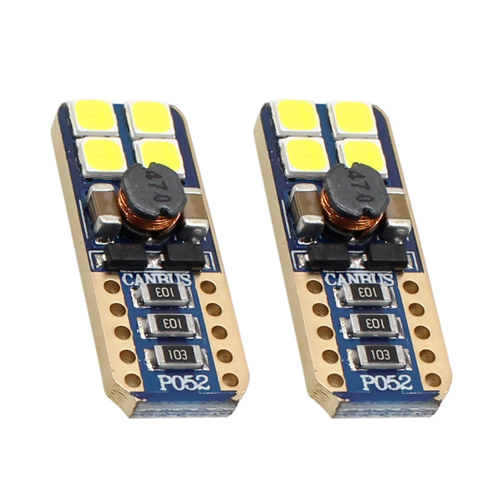 

2X T10 Canbus Led T10 W5W 3030 8SMD LEDs Canbus Car Light Side Wedge Bulb Lamp T10 LED Parking Light Car Styling DC 12V