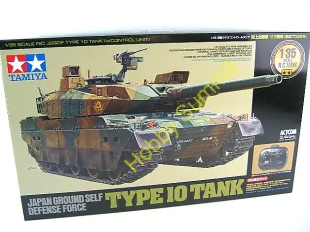 48215 Тамия 1/35 R/C JGSDF Тип 10 основной боевой бак японский Полный комплект 2 4 ГГц|Детали