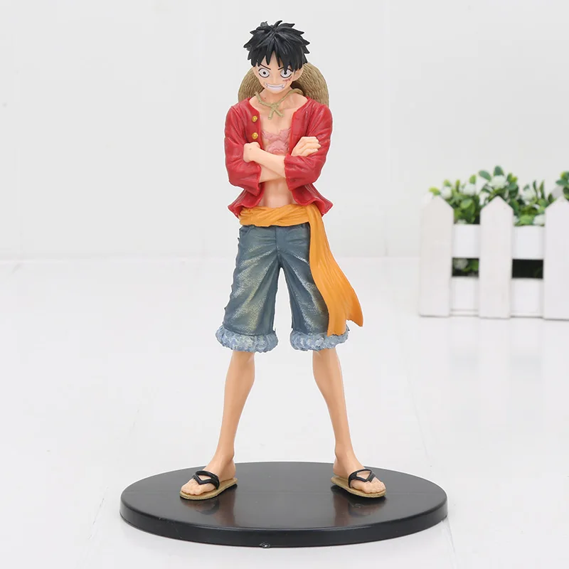 17 см аниме цельная Обезьяна D Luffy DXF братство джинсы Freak Vol.1 ПВХ фигурка