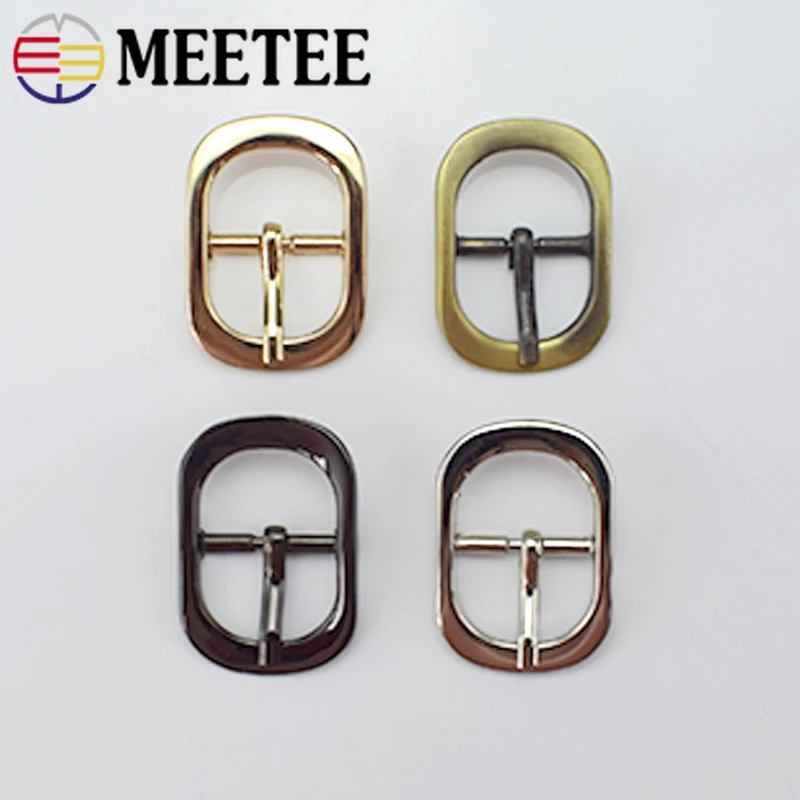 Meetee 4 шт. 12/25 мм Металлические Регулируемые квадратные пряжки для колец DIY