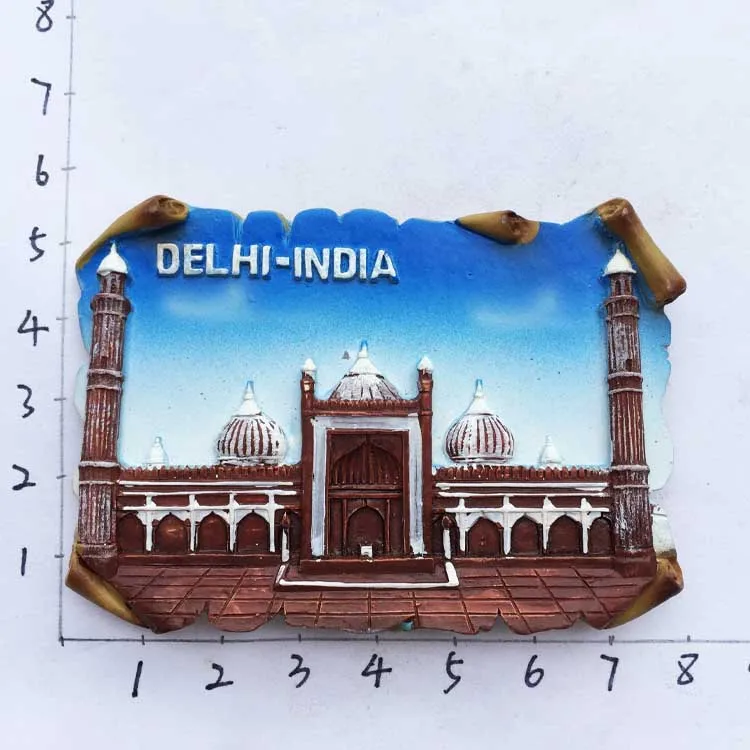 Магнитная паста трехмерного ландшафтного холодильника в Jama Masjid, Нью-Дели, Индии магниты на холодильник