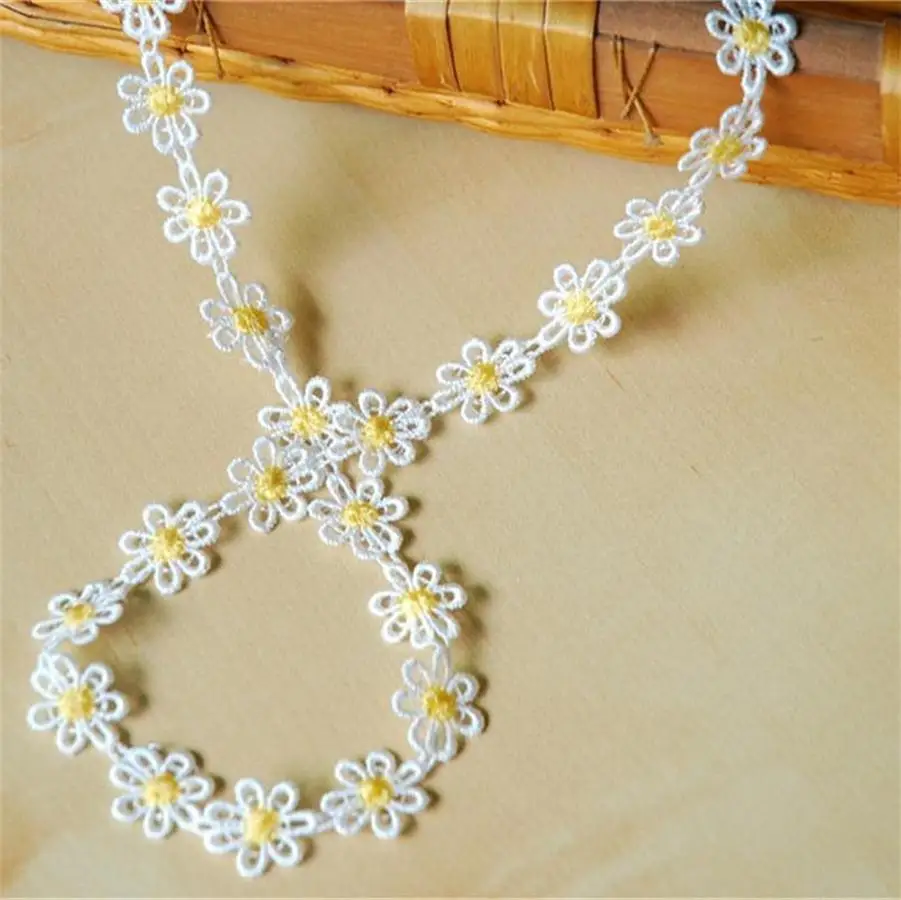 H302 2 ярдов бабочка растворимое кружево отделка топ Вязание свадьба вышивка Diy