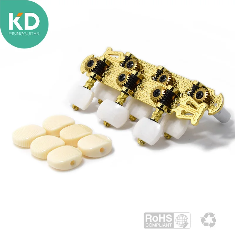 2 шт. в наборе High end классическая гитара колышки Колки для ключей золотой цвет