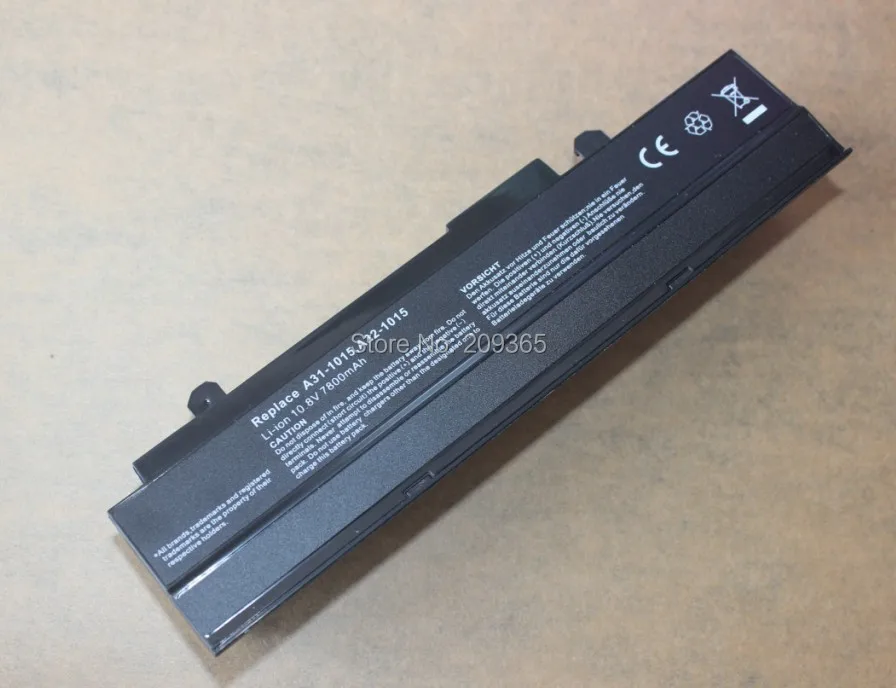 Аккумулятор с 9 ячейками 7800 мАч черный для ASUS Eee PC 1011B 1011BX 1011C 1011CX 1011 P 1011PD 1011PDX 1011PN