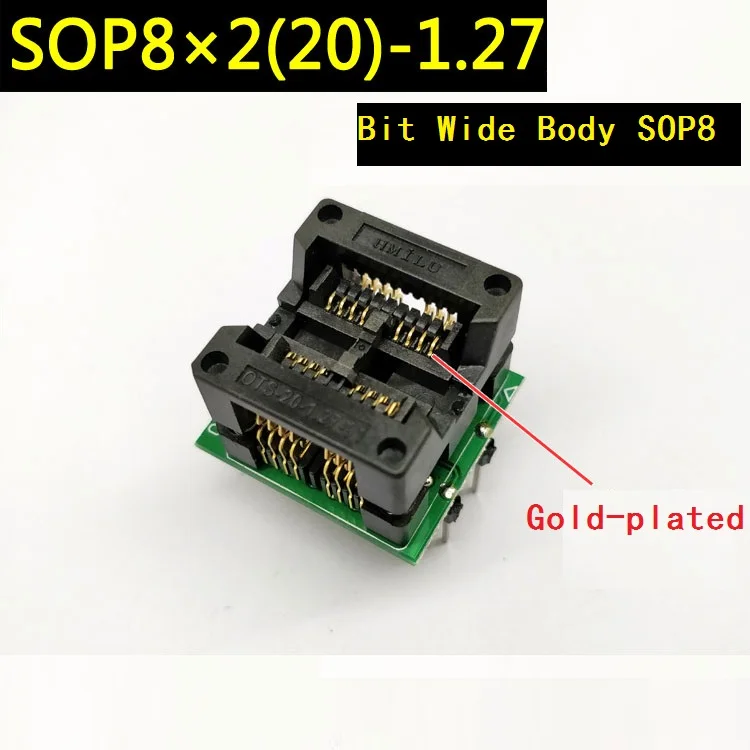 Двойной SOP8 Горящее сиденье IC тестовое 1 27 расстояние широкое тело Sop8 209mil бампер |
