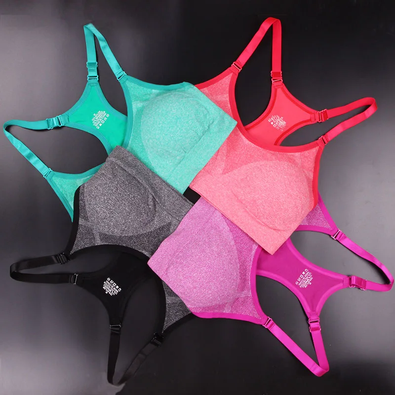 Бюстгальтер пуш ап бюстгальтер для фитнеса женщин сексуальный спортивный