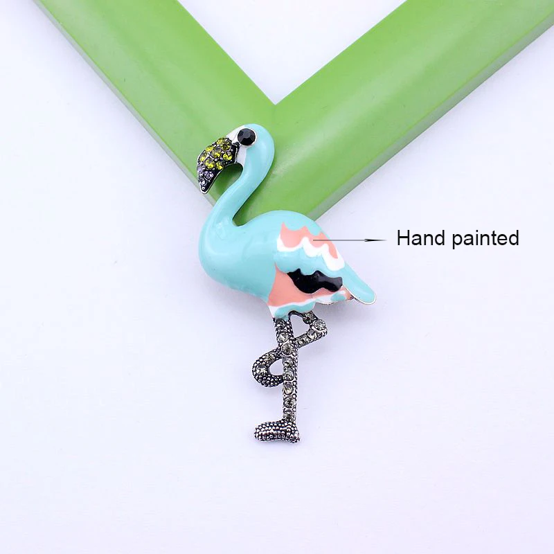 TANGTANG брошь Фламинго Для женщин тропическая Горячая булавка в виде животного