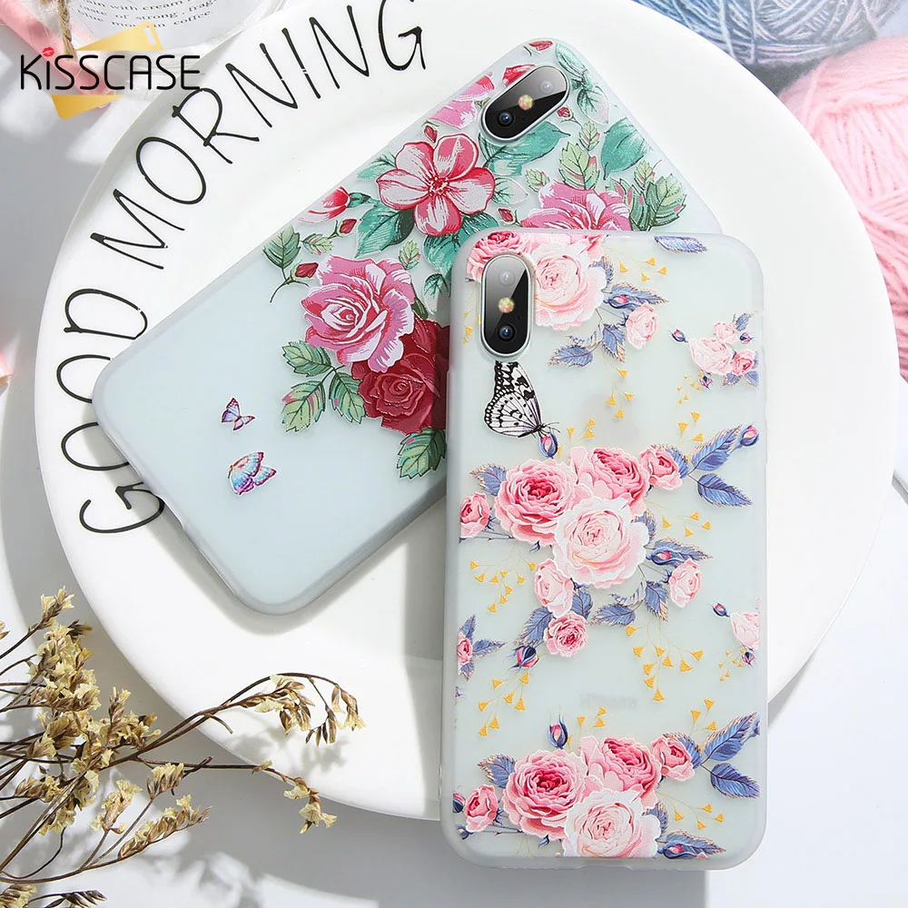 KISSCASE Flower Silicon Cover Case for Xiaomi 8 Redmi Note 5 lotus Flowers Phone Plus 4A 4X Coque Funda |