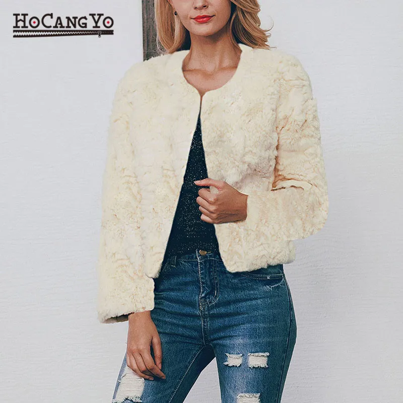 Новинка женское меховое пальто зимнее плюс размер 3XL на пуговицах Обрезанное