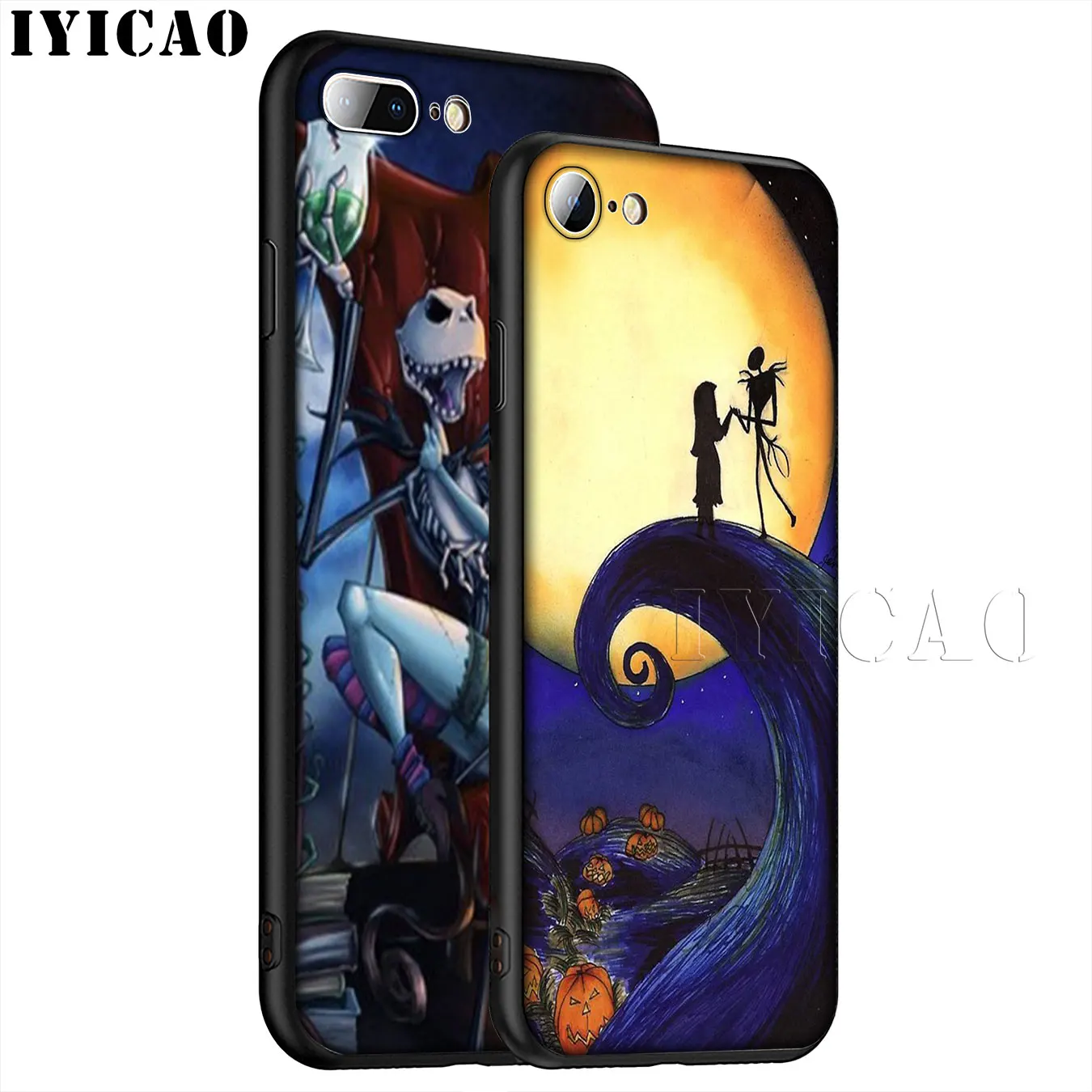 IYICAO кошмар Тим Бертон Хэллоуин Джек Мягкий силиконовый чехол для телефона iPhone XR X
