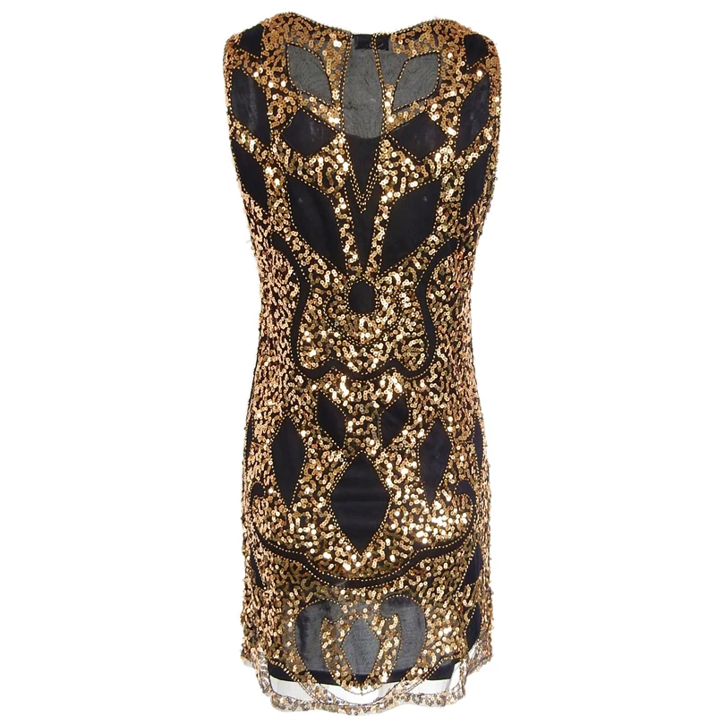 Сексуальное платье с блестками для женщин вечерние платья черного и золотого
