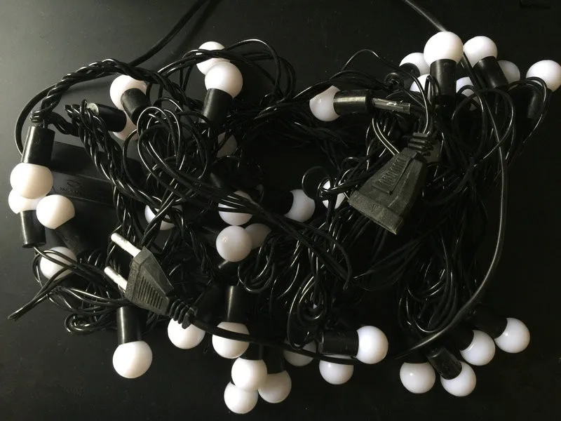 6 м 40LED шар Фея светильник EU Plug 220V соединчющаяся между собой краевая заглушка