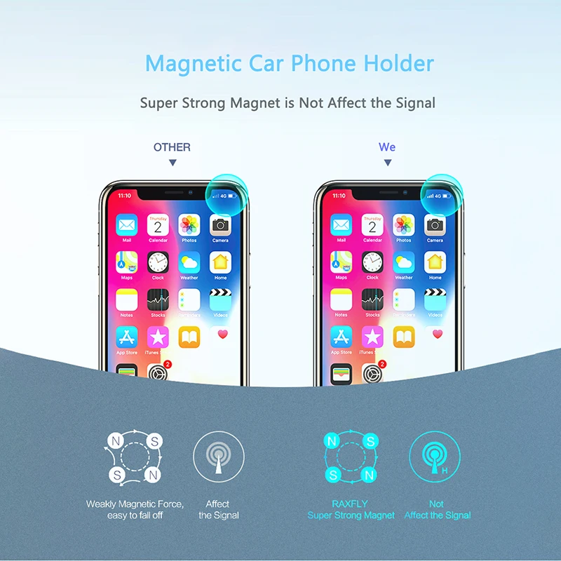 magnet car phone holder air vent mount clip dashboard aluminum phone stand cell for in car magnetic auto grip smartphone holder free global shipping