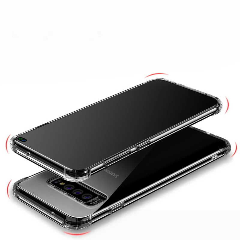 Прозрачный мягкий чехол из ТПУ с кристаллами для Samsung Galaxy S10e S8 S9 S10 Plus Note 9 8 защита