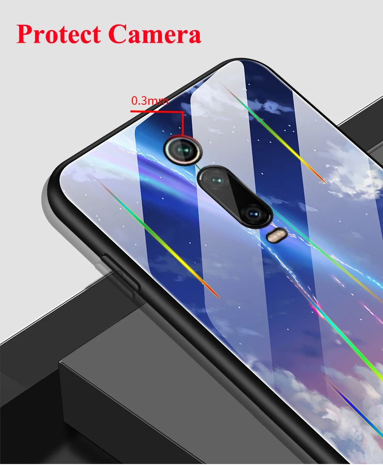 Laser Lu mi nous для Xiaomi mi 9T Pro 9T 9 Lite CC9 CC9E 6X A2 A3 Red mi K20 Note 8 7 глянцевый ударопрочный чехол из закаленного стекла