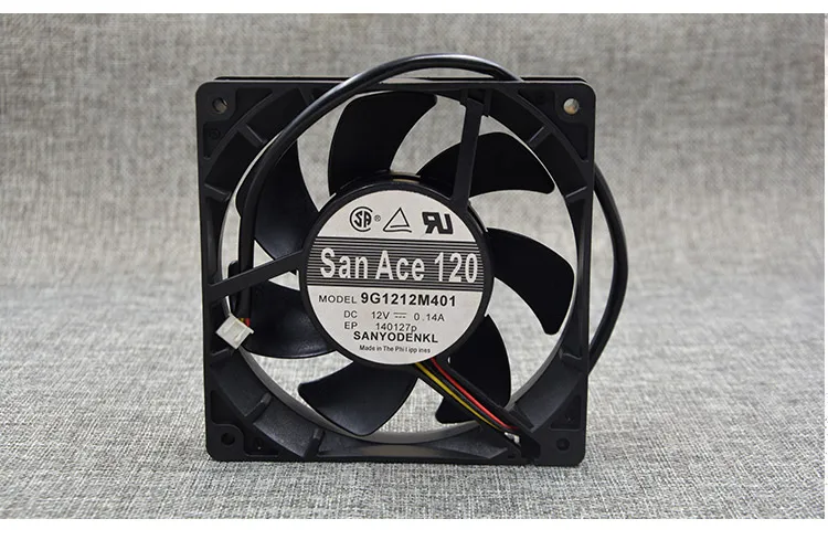 

New original 9G1212M401 12V 0.14A 3 line 12025 12CM cooling fan