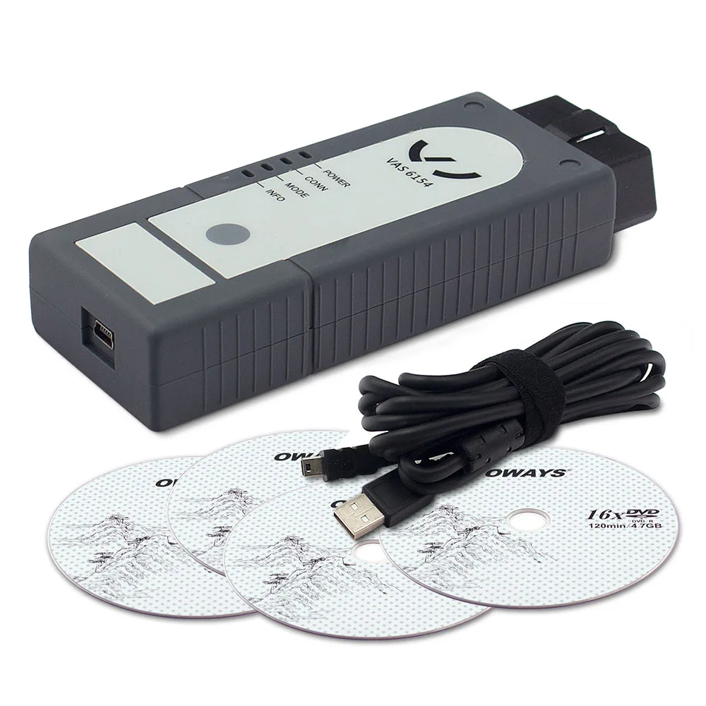 Оригинальный VAS6154 4.4.1 ODIS V4.4.10 OKI полный чип WI FI и Bluetooth для Audi/Skoda лучше чем VAS5054