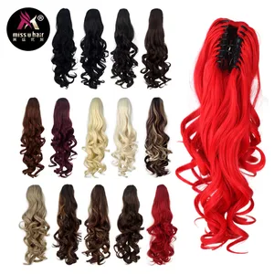 Женские длинные кудрявые накладные волосы Miss U, двусторонние накладные зажимы для конского хвоста, аксессуары для наращивания волос, 20 дюймов, 50 см, 180 г