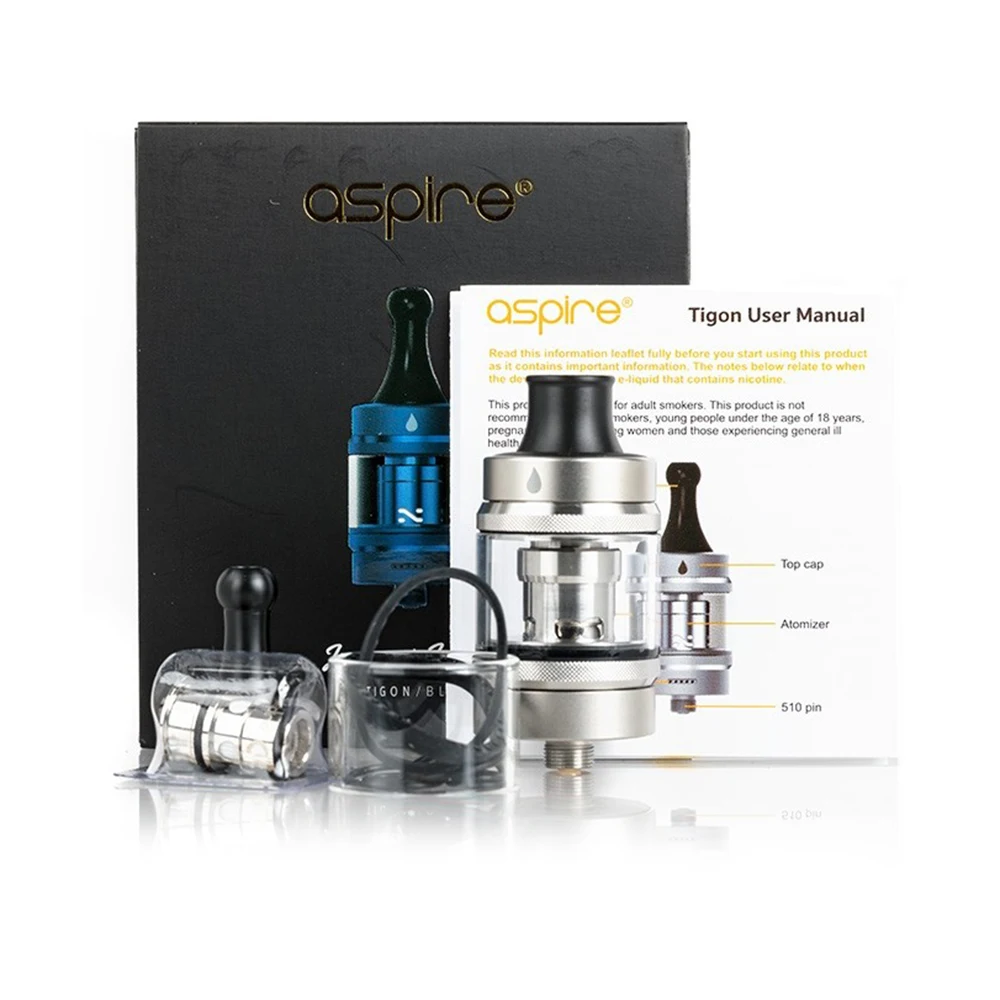 Aspire Tigon Танк испаритель 3 5 мл электронная сигарета распылитель 510 резьба 1 2/0.4ohm