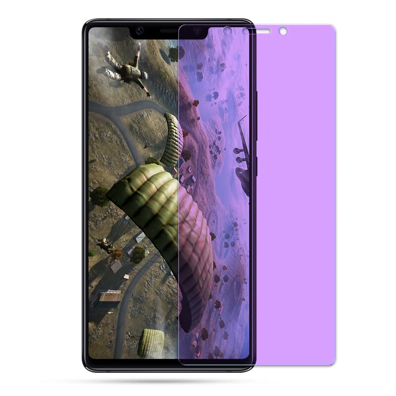 EXUNTON 2.5D 9H фиолетовое анти синее закаленное стекло для Xiaomi mi 8 8SE Lite Pro 8Lite 8Pro