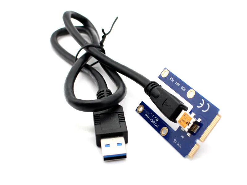 60 см USB 3 0 Mini PCI E к PCIe Express 1x 16x расширитель переходника карта адаптер Удлинительный