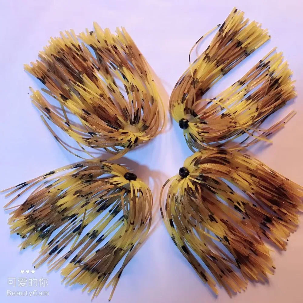 10 пучков Силиконовая Резиновая лента трейлер Замена для слайдера Джиги Tai Kabura