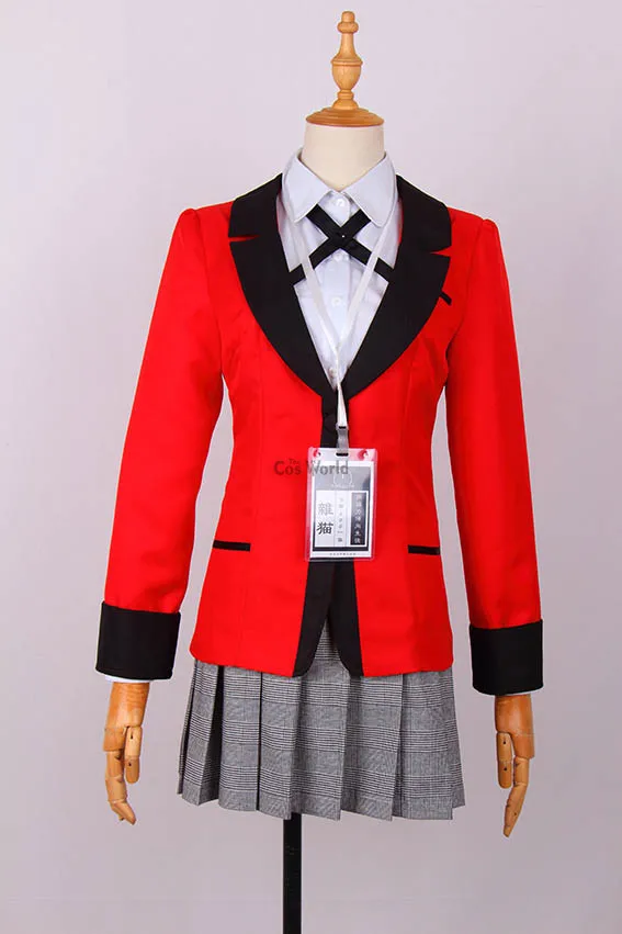 Comics Kakegurui компульсивный игрок Jabami Yumeko Igarashi Sayaka школьная форма пальто рубашка юбка