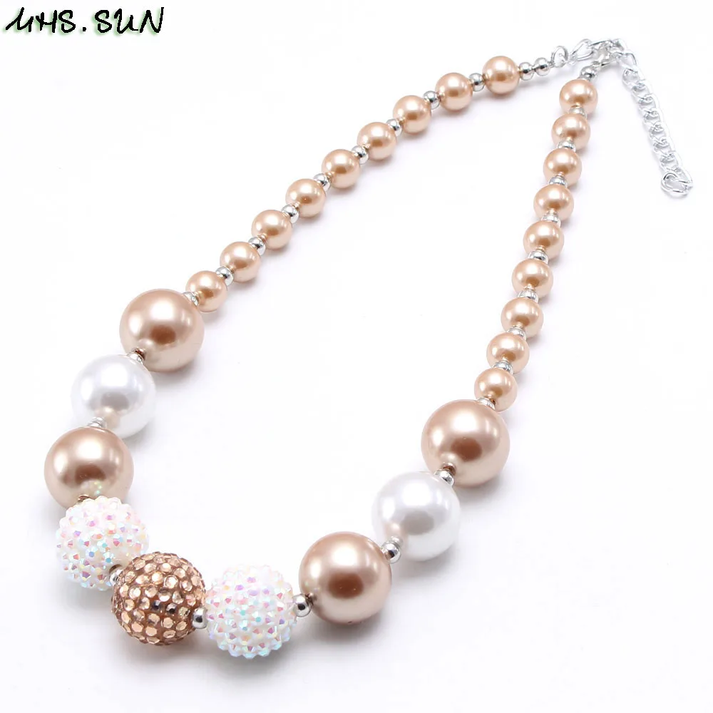 Очаровательное ожерелье MHS.SUN с крупными бусинами для маленьких девочек модное