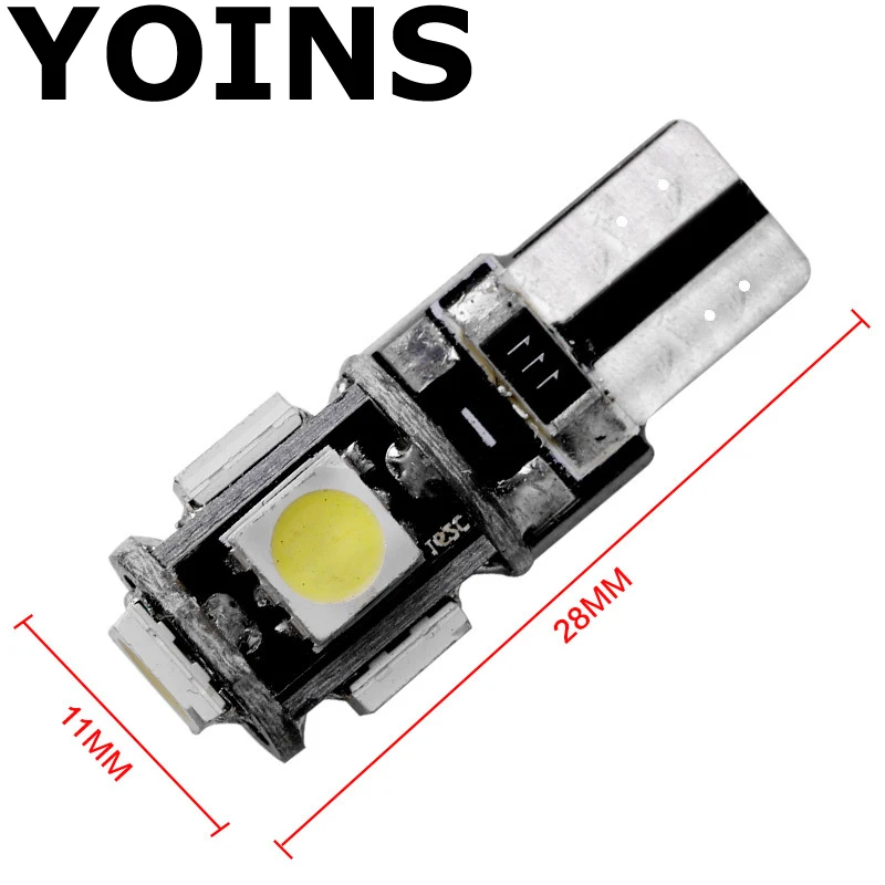 Новый t10 5smd SMD 5050 Светодиодный светильник для автомобиля Canbus W5W 194 безошибочный