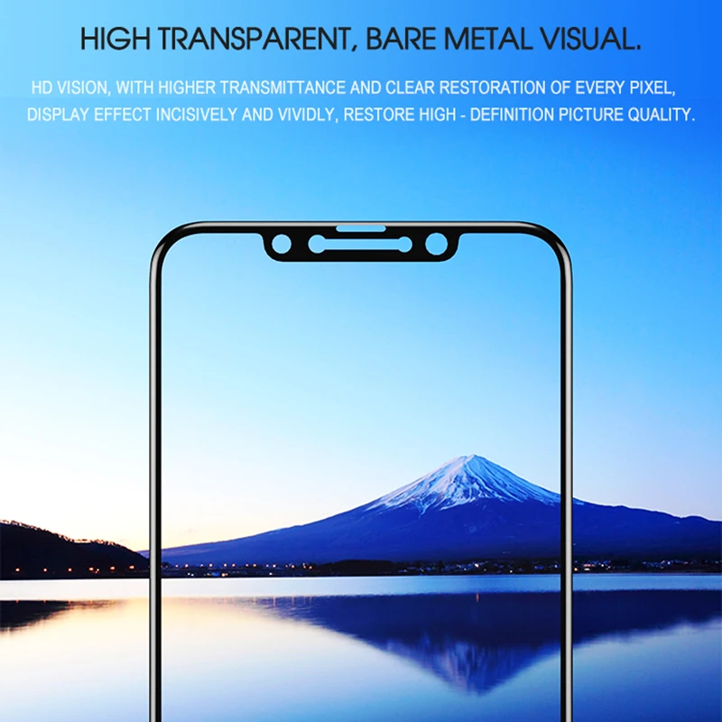 Защита экрана для iPhone XS IPAKY MAX полное покрытие 9H 5D Закаленное стекло пленка XR