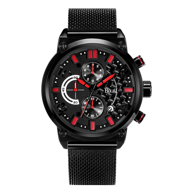 Лучшие Роскошные мужские часы повседневные Модные кварцевые наручные деловые