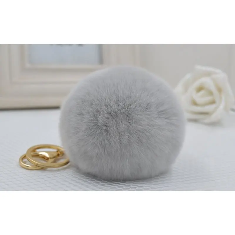 Милые круглые шармы с меховыми шариками новый брендовый дизайн украшения для