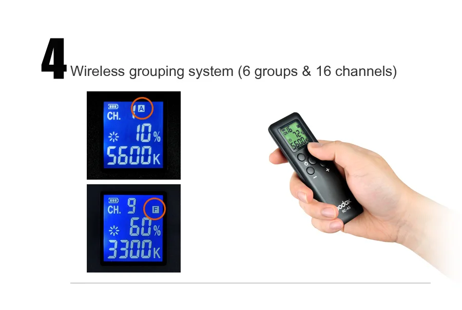 Godox светодиодный 500LR-C 3300 K-5600 K светодиодный непрерывная съемка световая лампа панельный отражатель и пульт дистанционного управления
