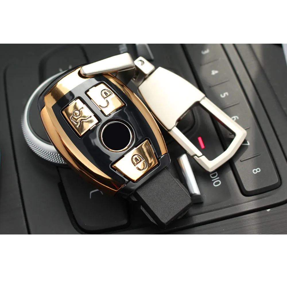 ABS Car Remote Key Shell Case Cover for Mercedes Benz C Class W205 E W212 A B S GLC GLA GLK Accessories | Автомобили и мотоциклы