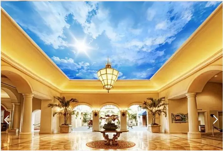 3D обои на заказ фотообои с изображением красивого неба и голубого настенные