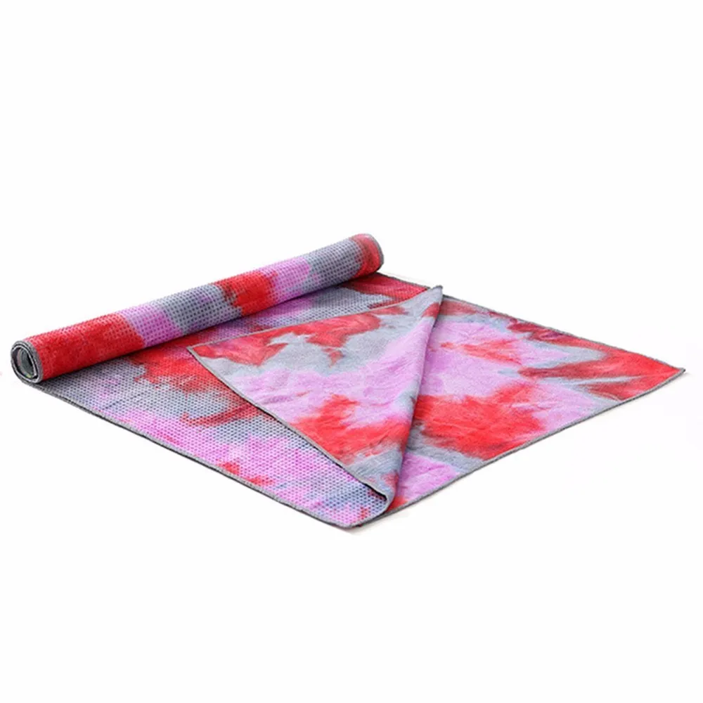 

183x63cm Non Slip Yoga Towel Soft Travel Sport Fitness Exercise Yoga Pilates Mat Tie-dye Printed Blanket