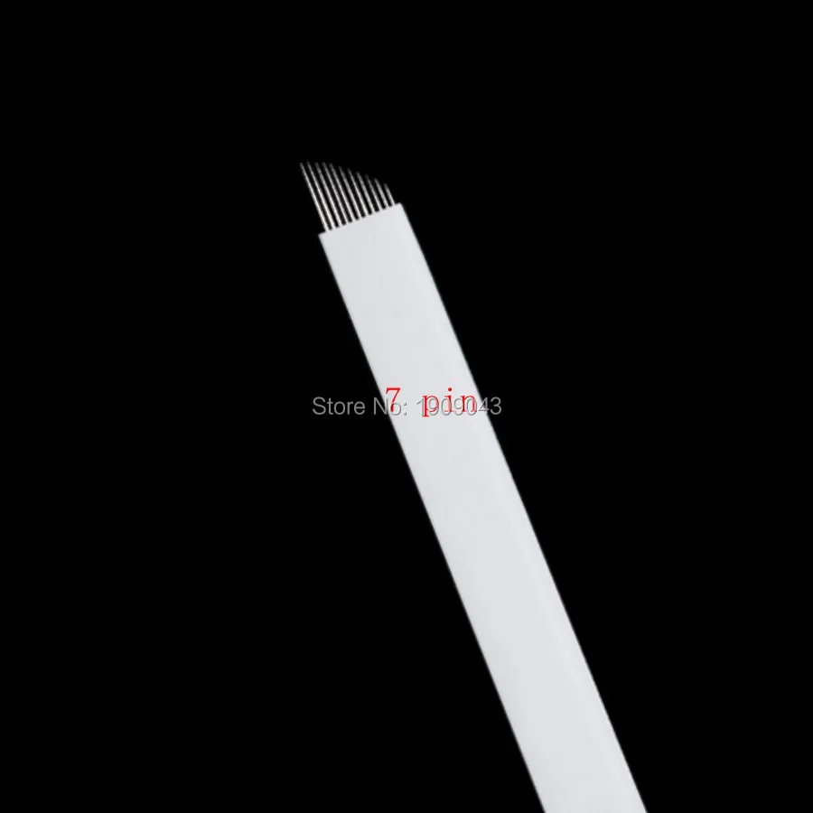 Бесплатная доставка 200 шт./лот гибкие 7 игл лезвия для татуажа бровей 3D вышивки