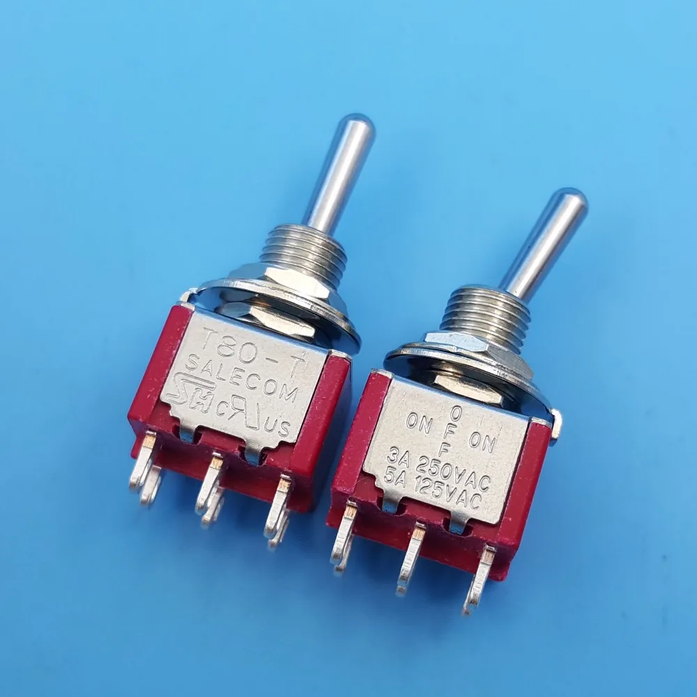 10 шт. 6 контактный тумблер 5 А/125 В переменного тока|switch switch|switch toggleswitch 6pin |