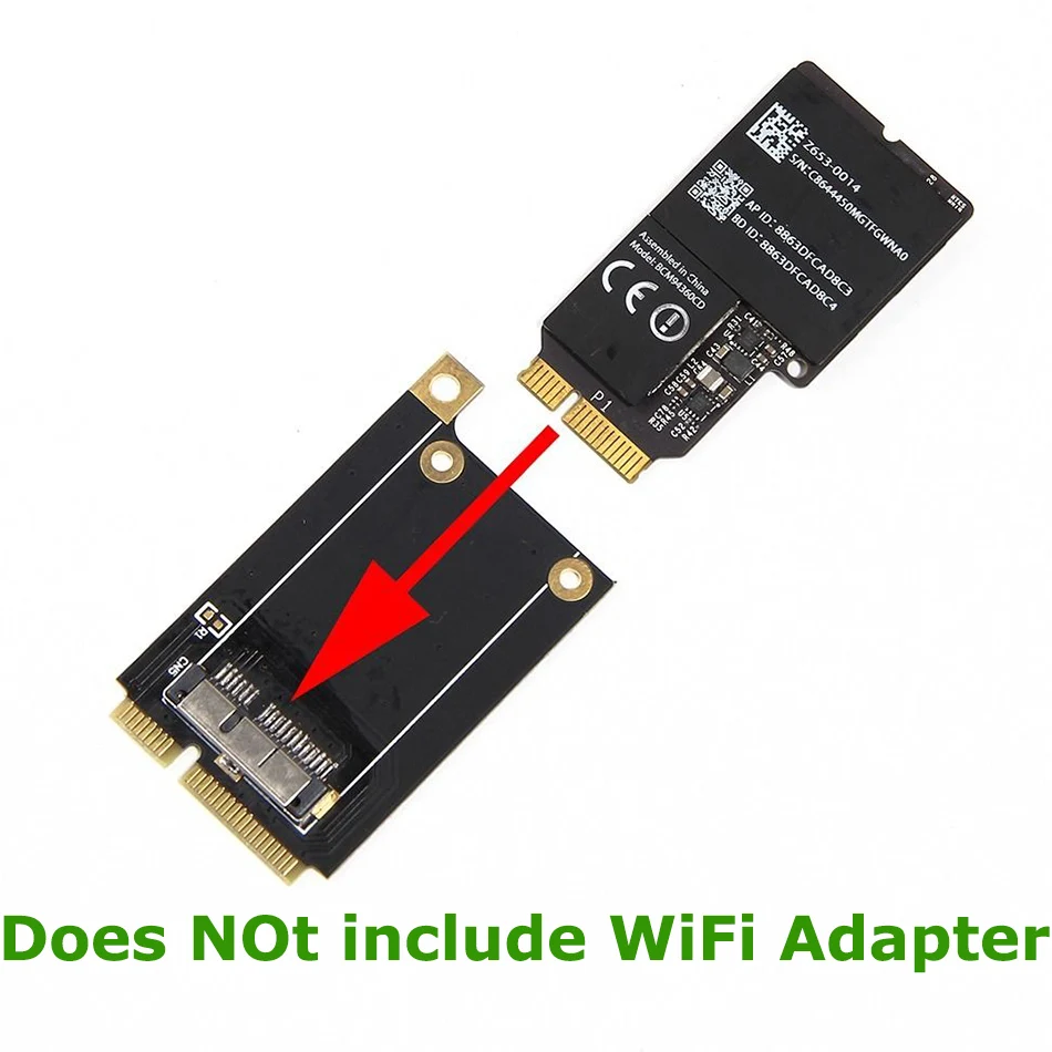 Адаптер адаптер Mini PCI E Express 52 контактный мини для Apple BCM94360CD BCM94331 BCM943602CS|mini pci-e pci|mini adapterpci-e mini |