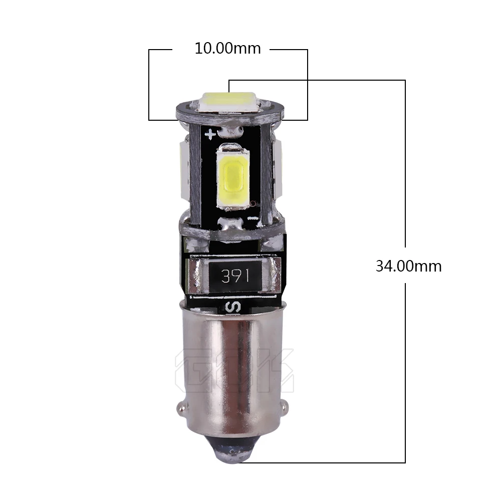 10 шт./лот Бесплатная доставка авто LED BA9S led canbus 194 W5W Canbus ba9s 6smd 5630 5730 Светодиодная