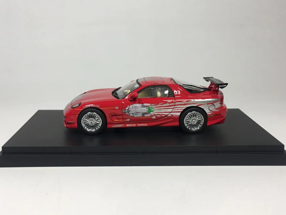 Зеленый свет 1:43 Mazda RX-7 1993 бутик сплав автомобиль игрушки для детей модель детской игрушки прозрачная коробка
