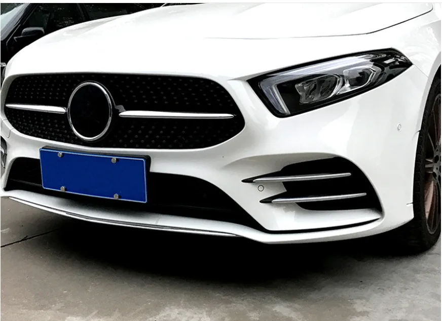 4 шт./лот Пластик ABS хромированные наклейки Накладка для Mercedes Benz A класс W177 A180 A200