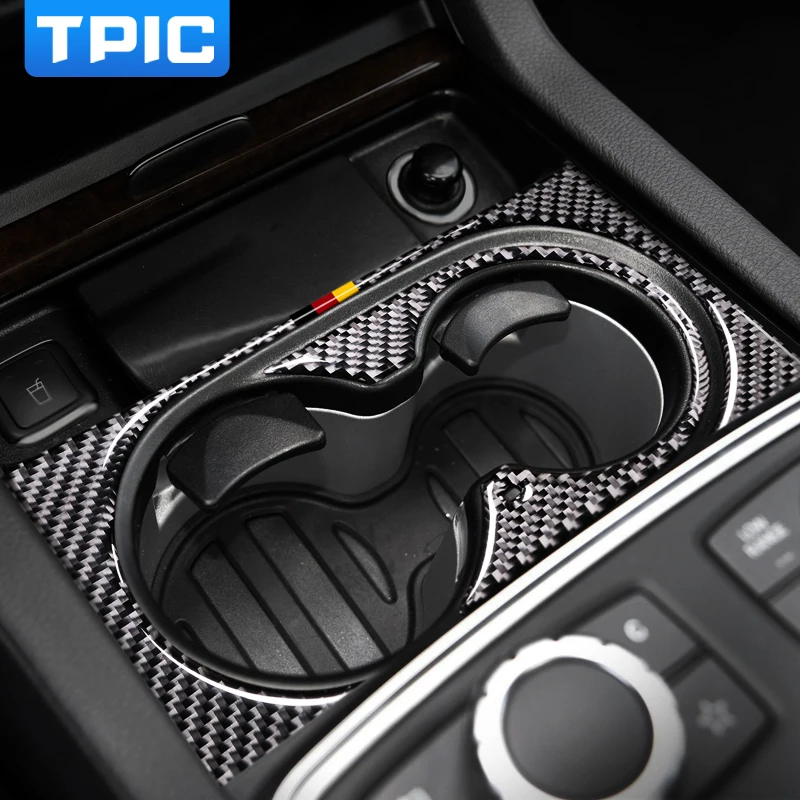 TPIC углеродное волокно стакан для воды панель рамка Автомобильные наклейки Чехлы